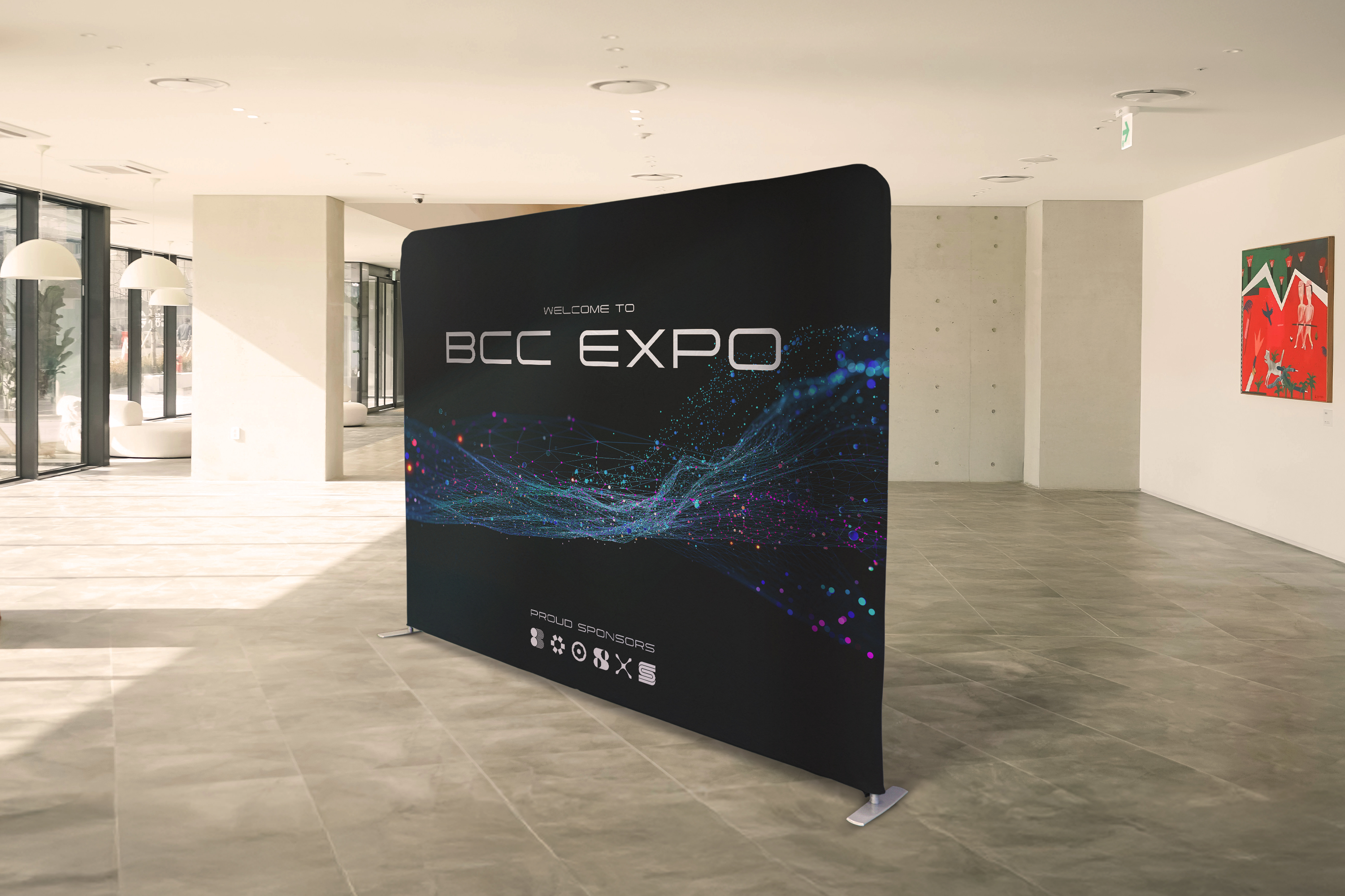 Stretch fabric Displays (double sided)